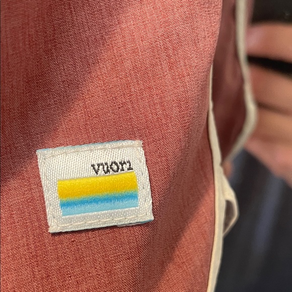 Vuori Banks Shorts Men’s Large – Red Amber Linen – 7” Performance Athletic - Picture 2 of 7